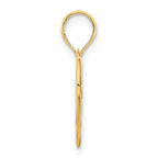 14k MOM Heart Pendant