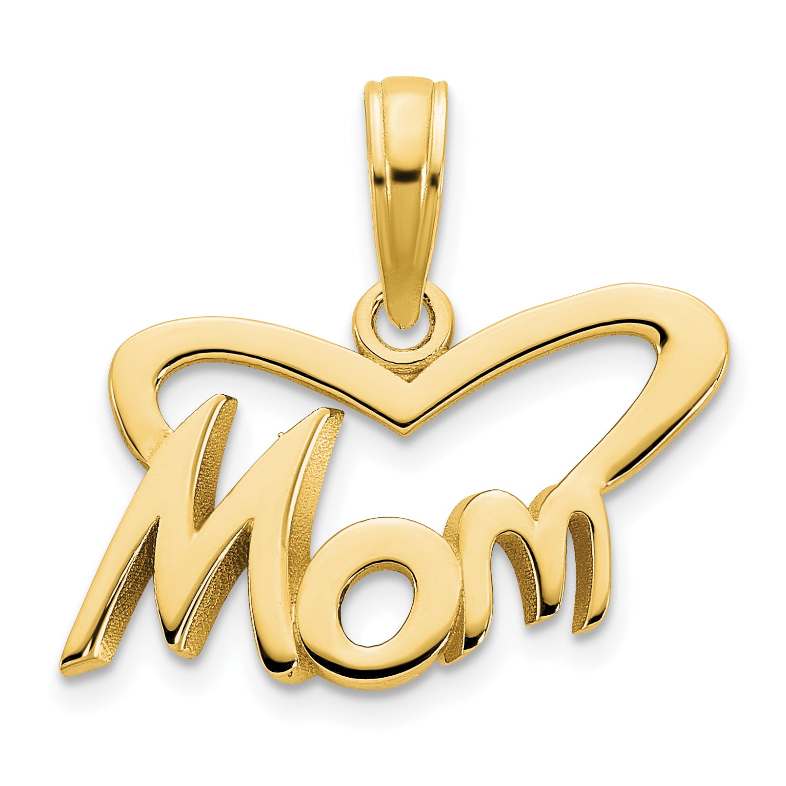 14k MOM Heart Pendant Main image