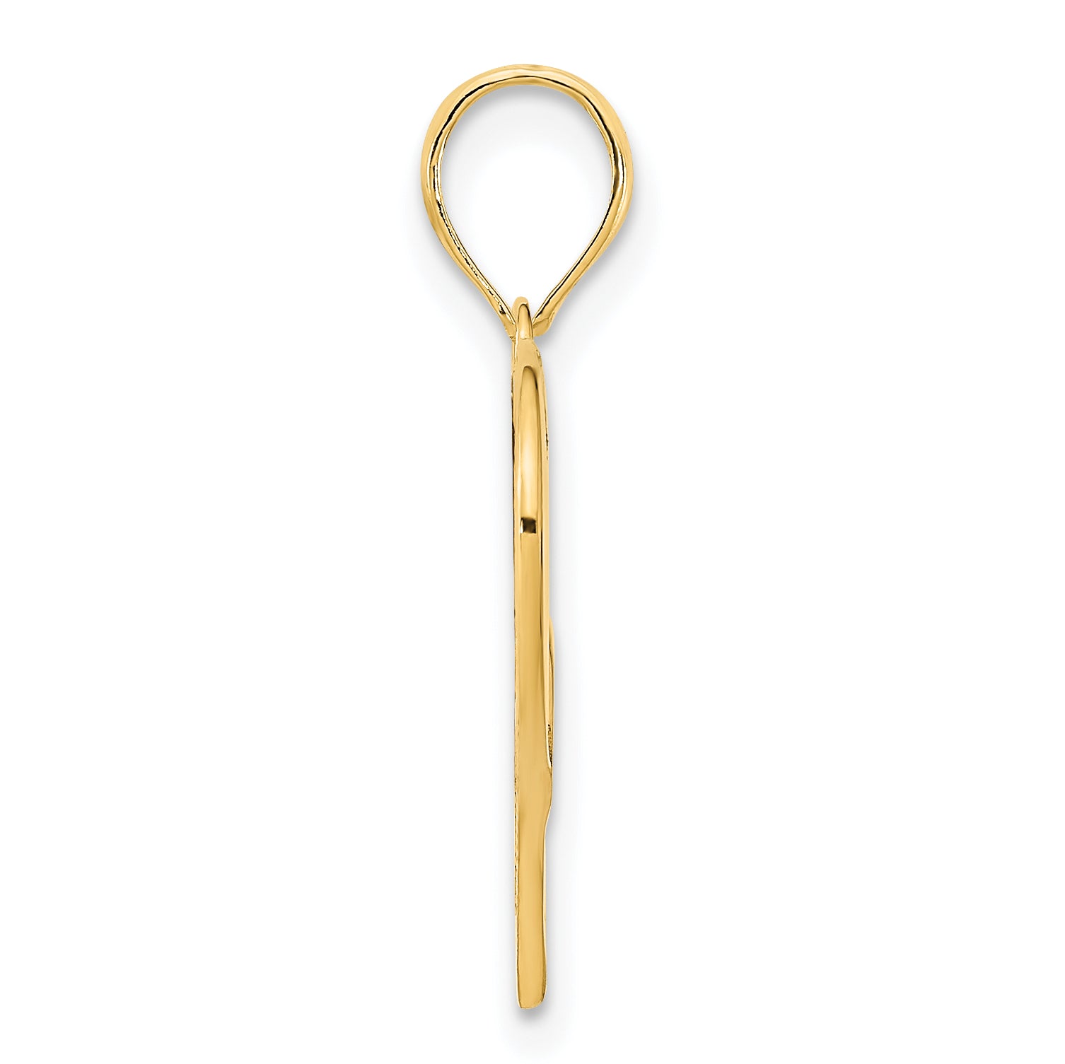 14ky Fancy Heart Pendant