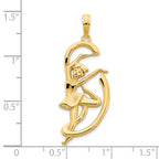 14k Gymnast w/ Ribbon Pendant