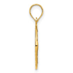 14k Claddagh Circle Pendant