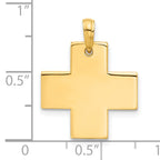 14k Polished Cross Pendant