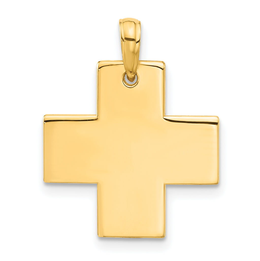 14k Polished Cross Pendant