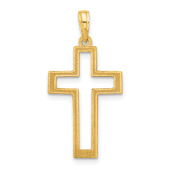 14k Polished Cross Pendant
