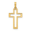 14k Polished Cross Pendant