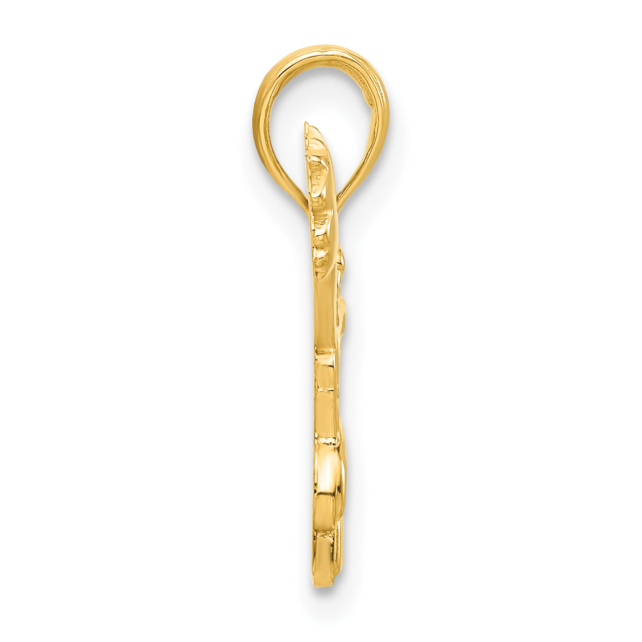 14k Polished Cheerleader Pendant Secondary image