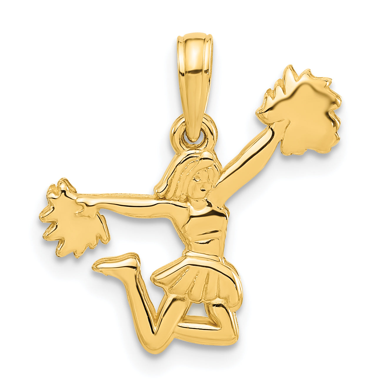 14k Polished Cheerleader Pendant Main image