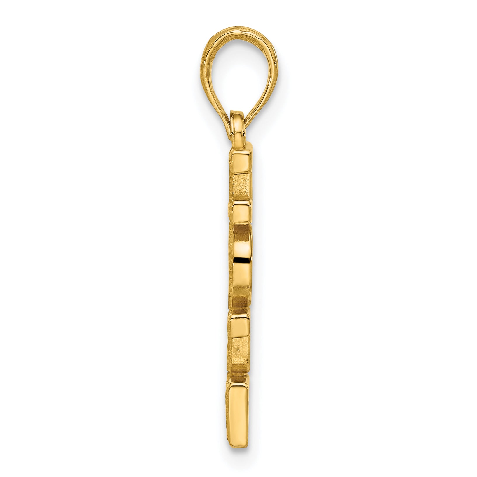 14k Polished HOPE Pendant Secondary image