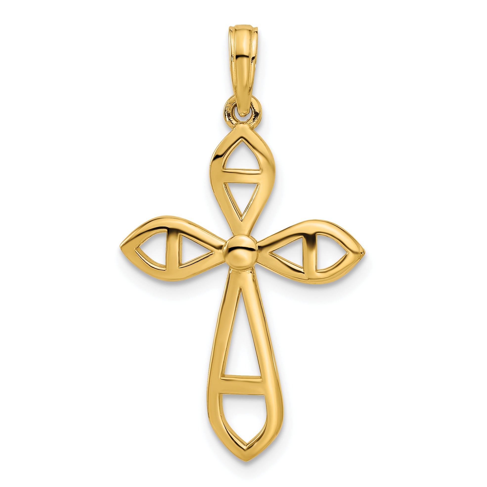 14k Fancy Cross Charm Main image