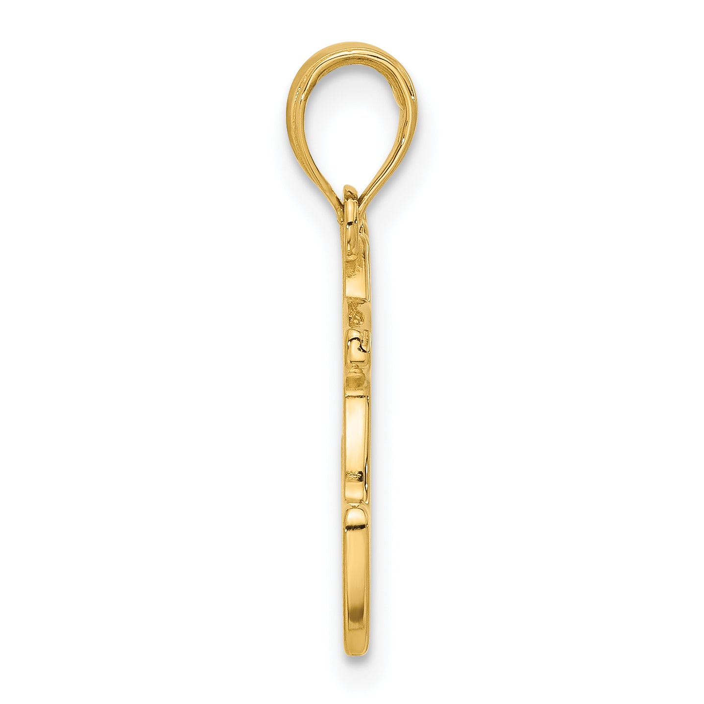 14K Polished Prancing Reindeer Charm Secondary image