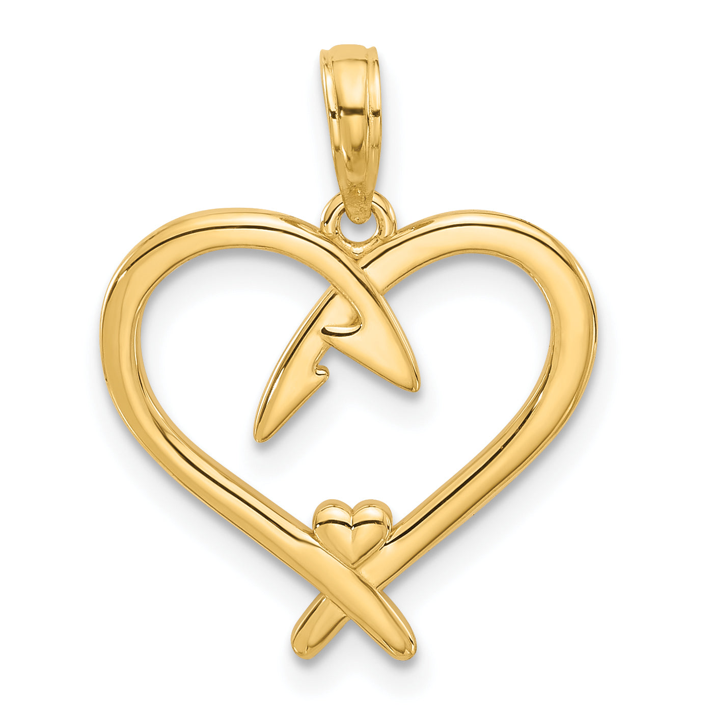 14k Fancy Heart Charm Main image