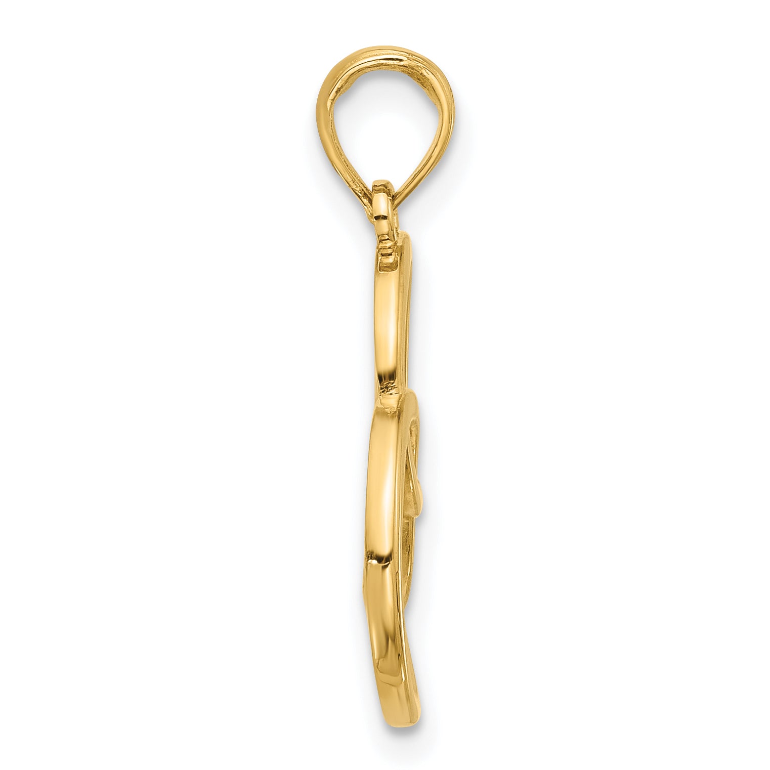 14k Fancy Heart Charm Secondary image