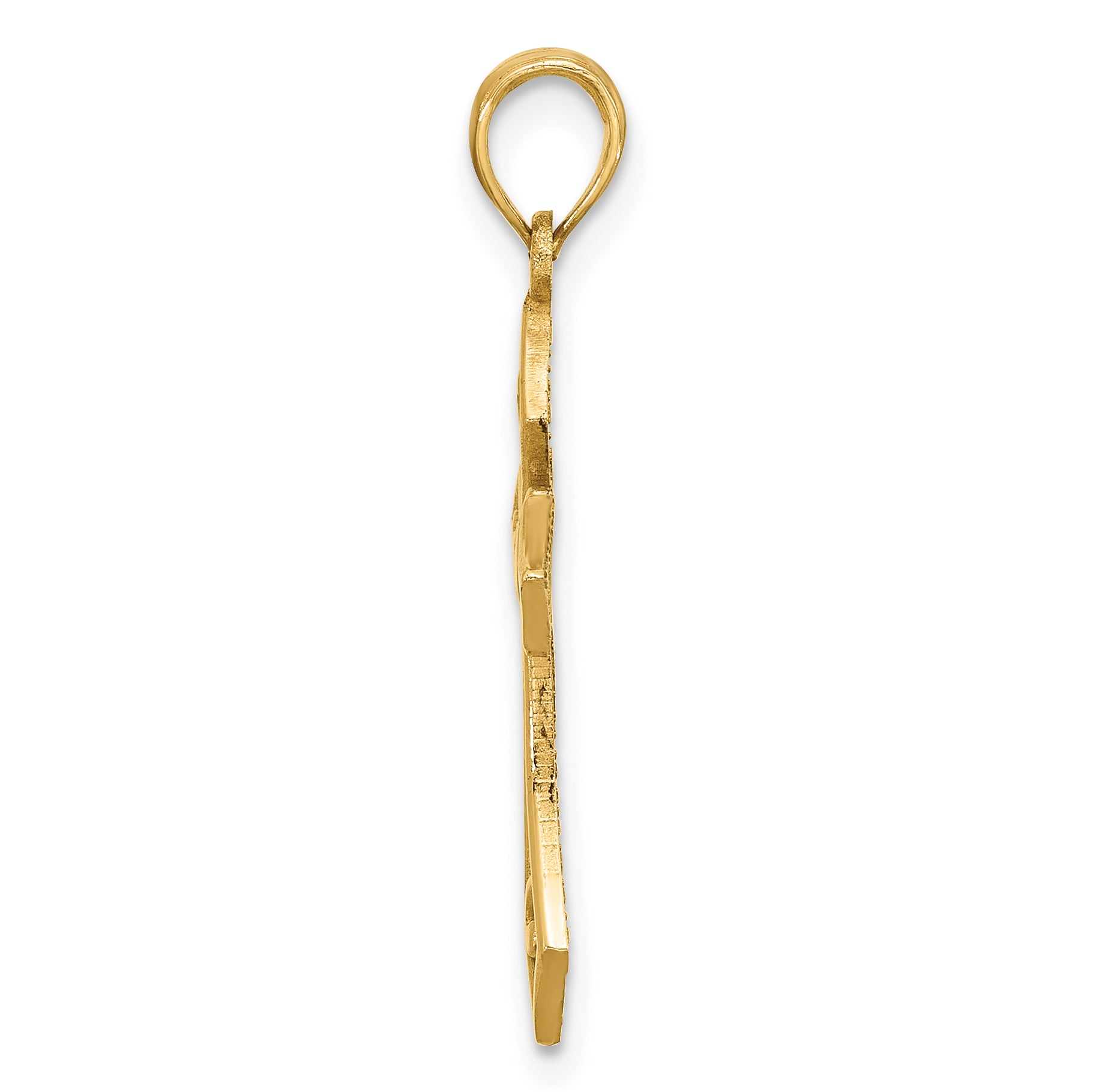 14k Fancy Cross Charm
