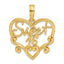 14k Fancy Sweet 16 Charm