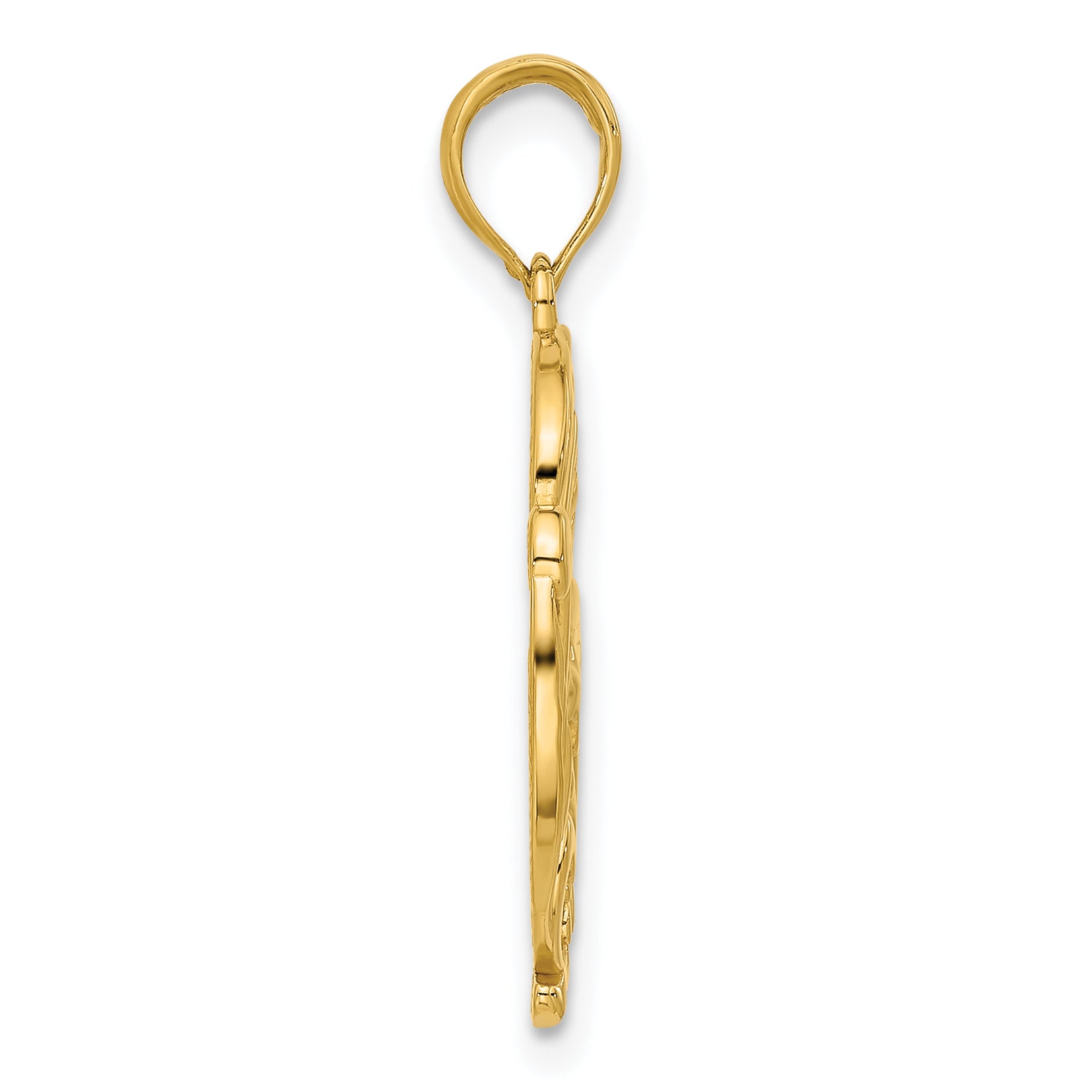 14K Polished Fancy Hummingbird Charm Secondary image