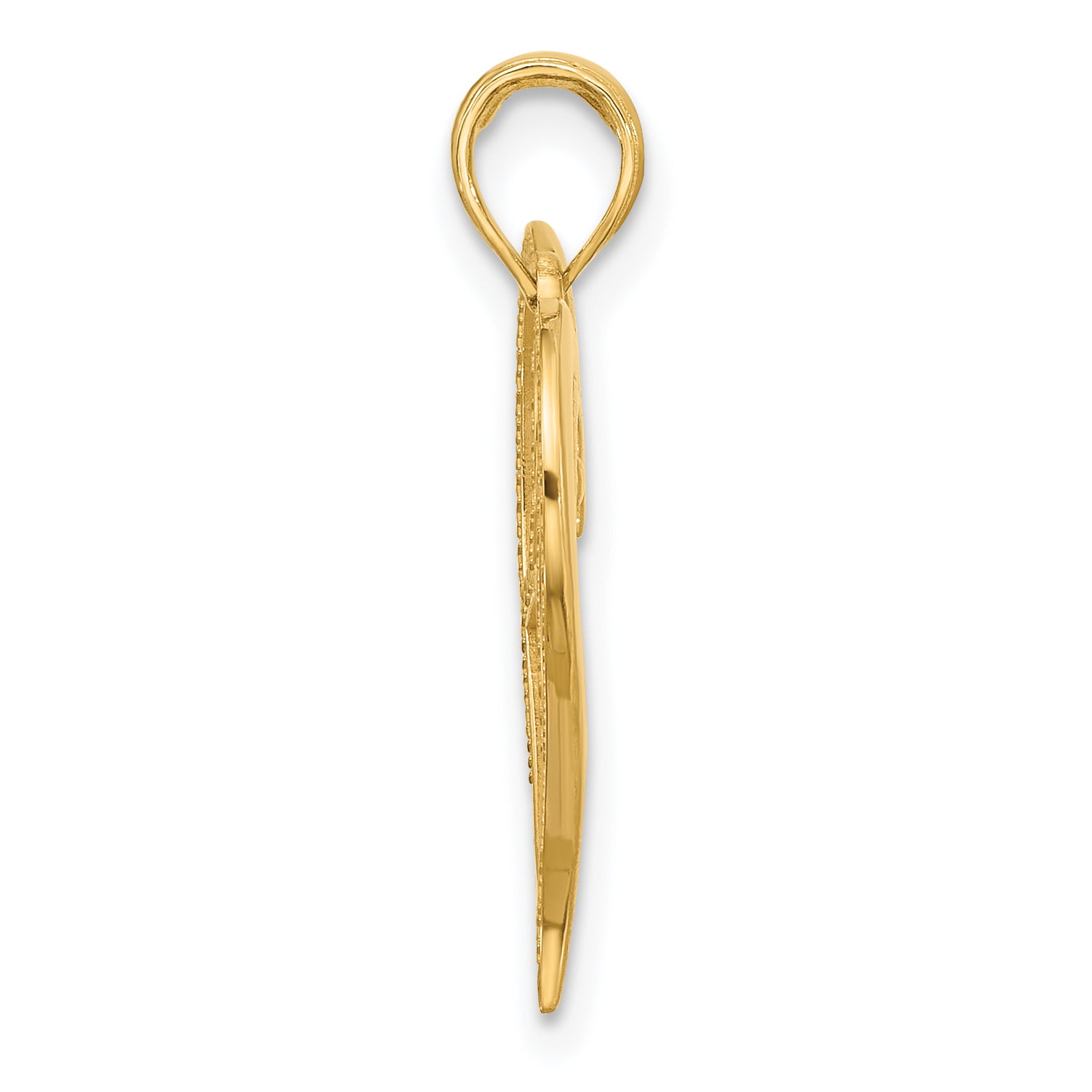 14k Fancy Heart Charm Secondary image