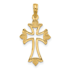 14KY Fancy Cross Charm
