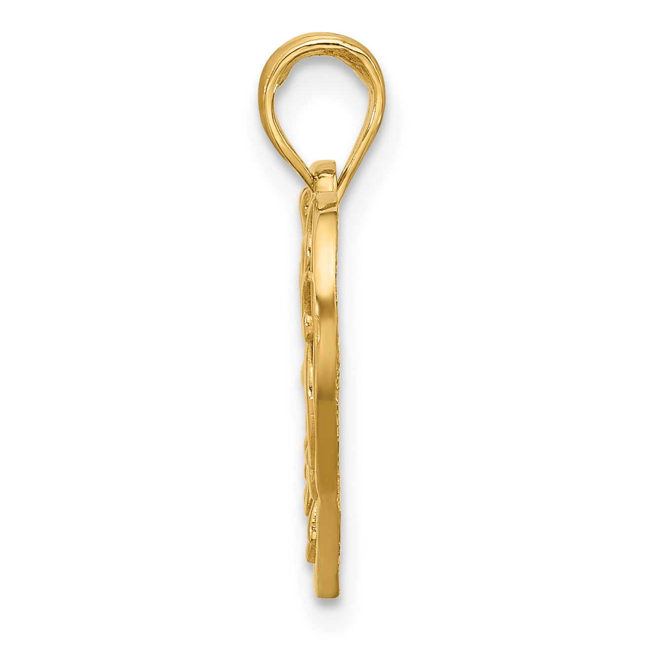 14K Polished Fancy Heart Charm Secondary image