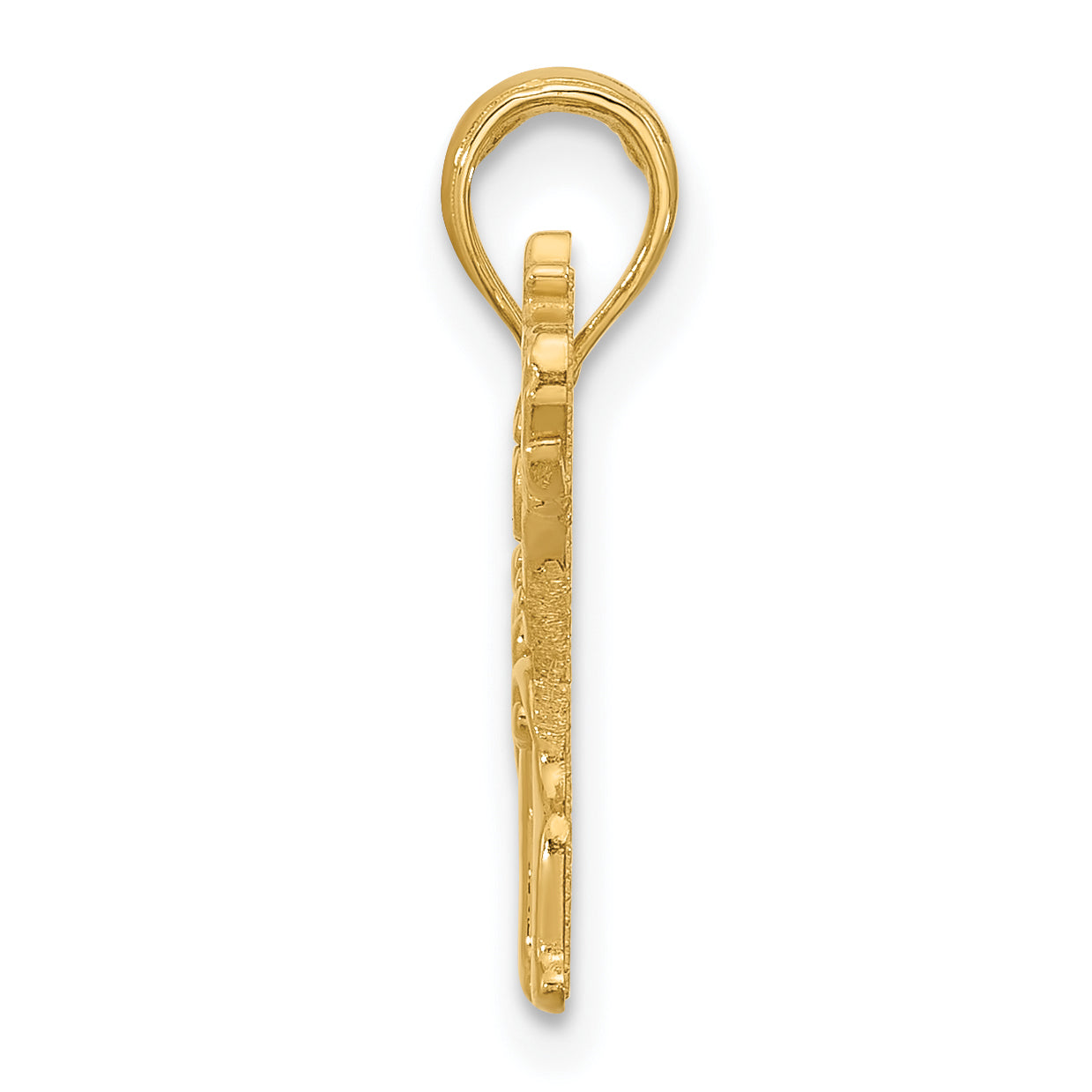 14K Polished Fancy Elephant Charm Secondary image