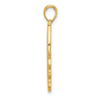 14K Polished Fancy Seahorse Charm