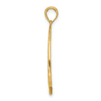 14K Polished Sailboat Charm