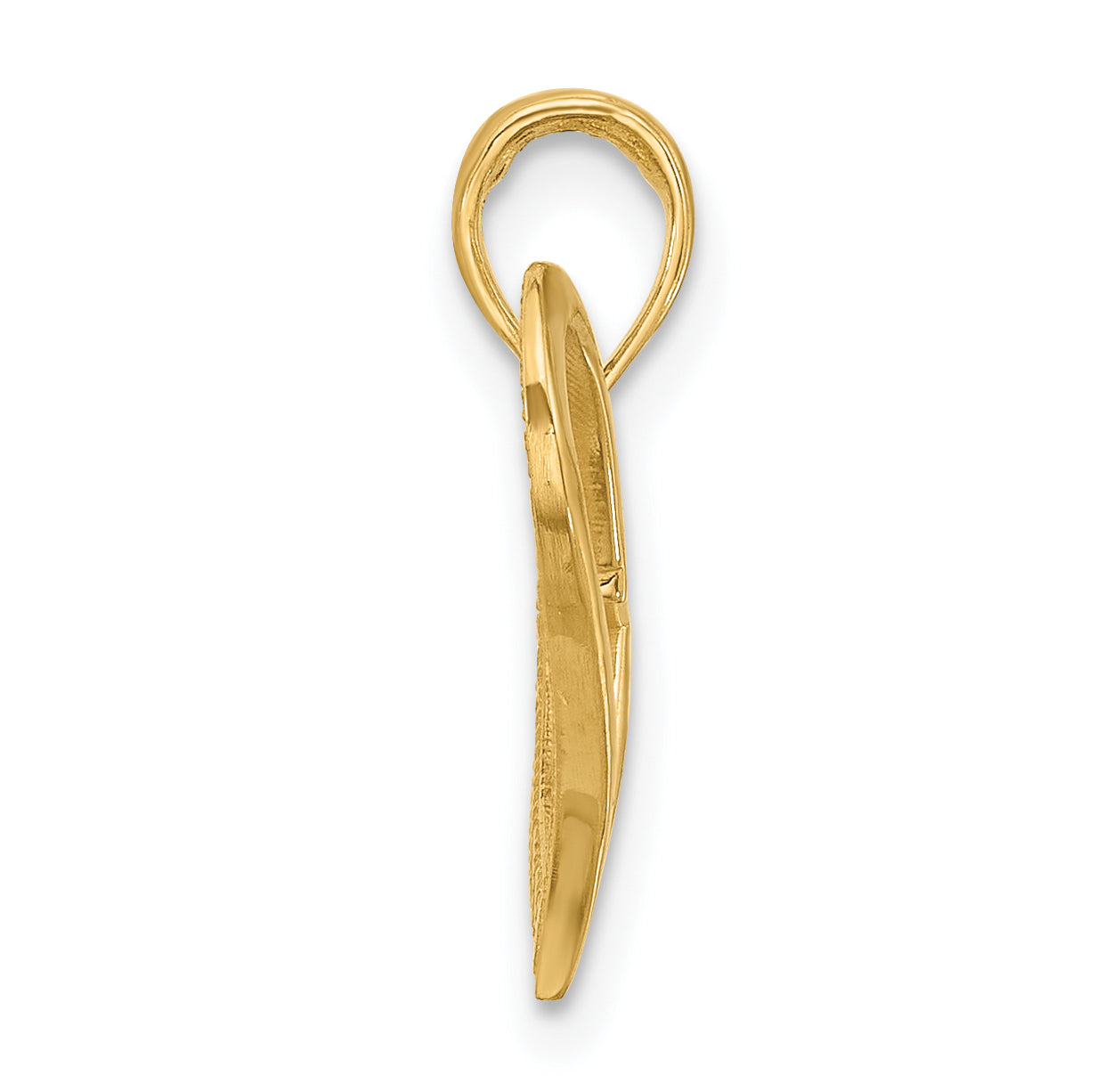 14K Polished Cross in Heart Charm Secondary image
