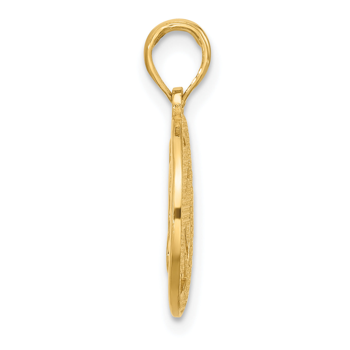 14K Polished Fancy Shamrock Charm Secondary image