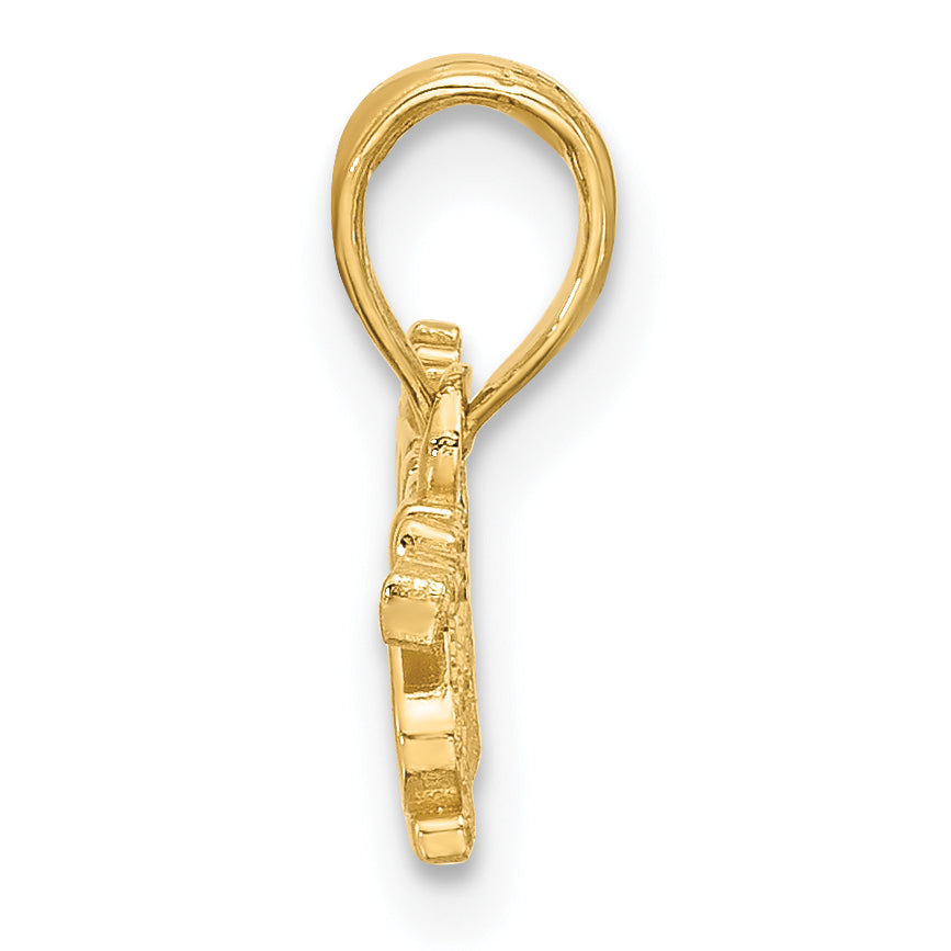 14K Polished PRINCESS Charm Secondary image