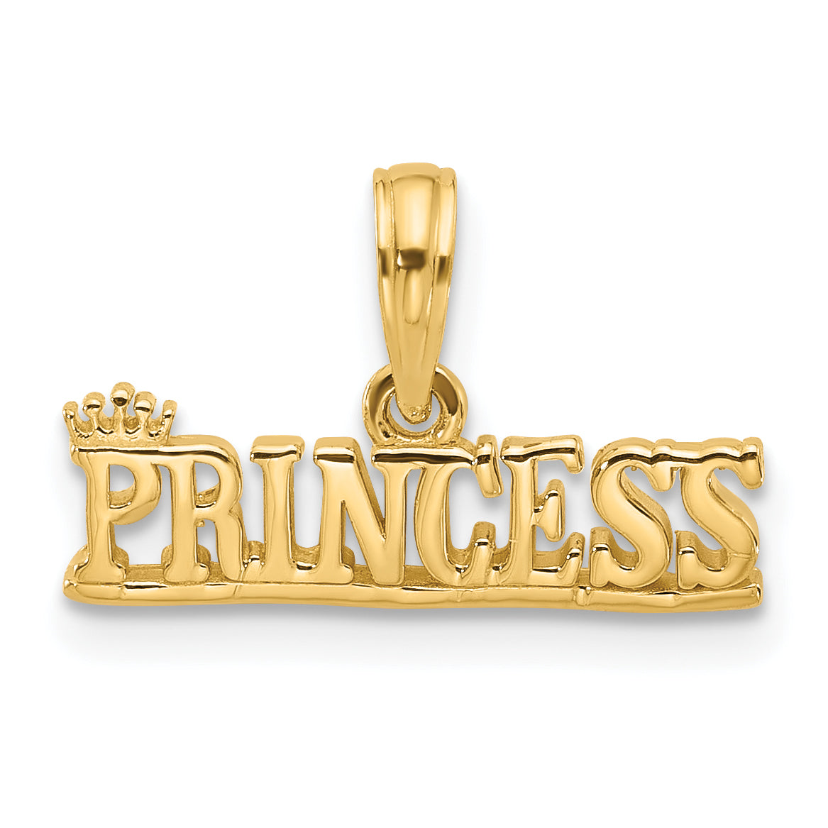 14K Polished PRINCESS Charm Main image