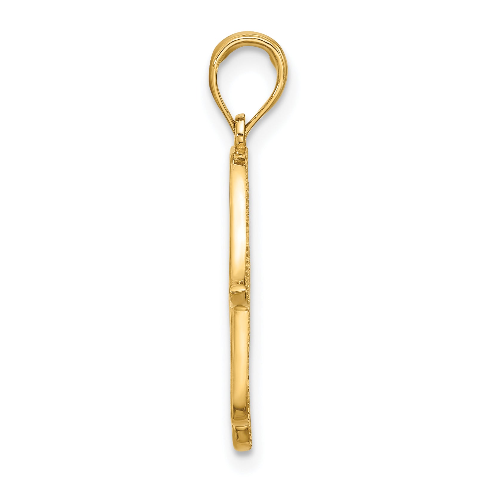 14KY Fancy Hamsa Charm Secondary image