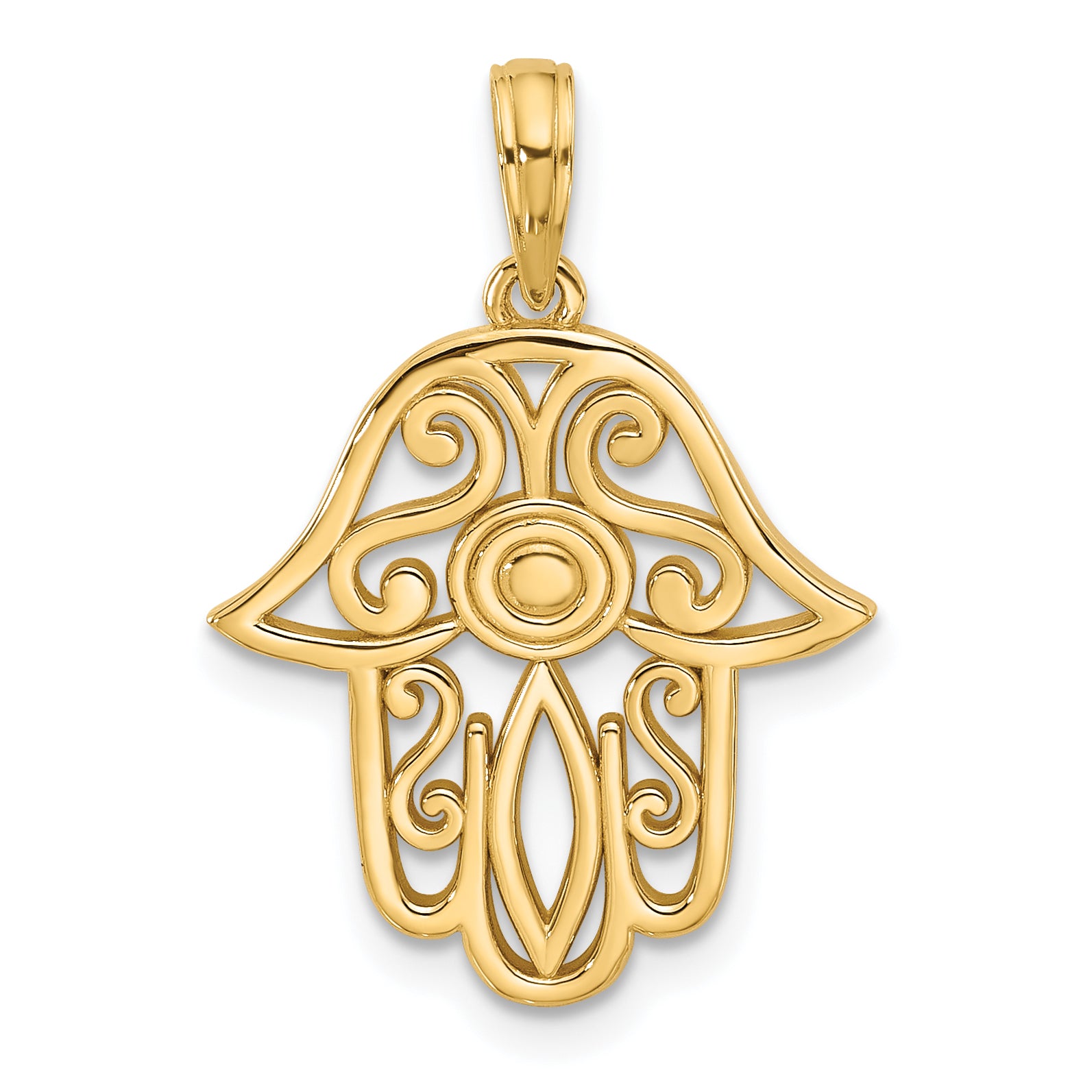 14KY Fancy Hamsa Charm Main image