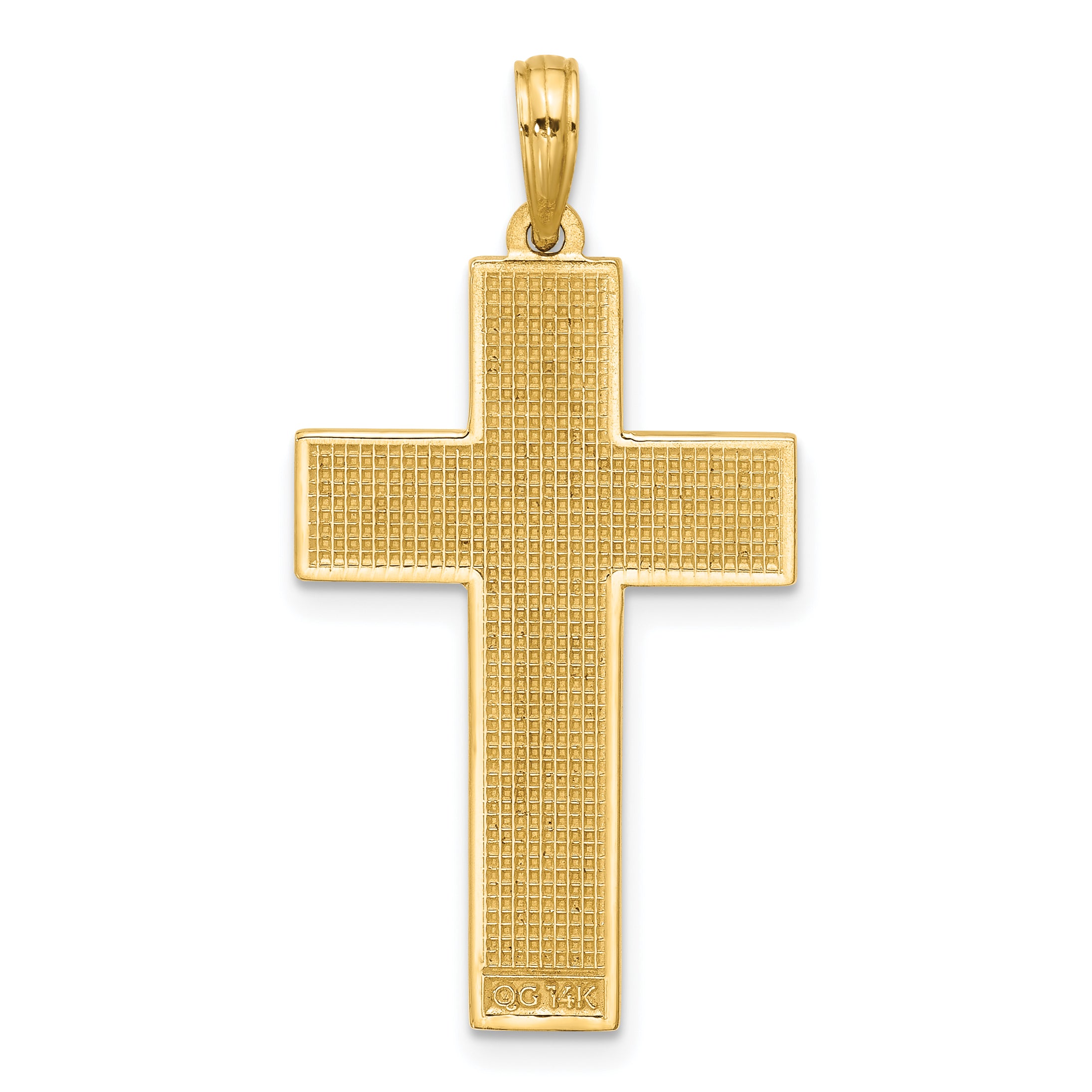 14K Polished Cross Pendant