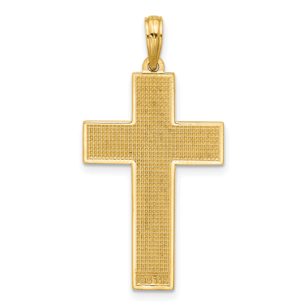14K Polished Cross Pendant
