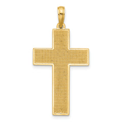 14K Polished Cross Pendant