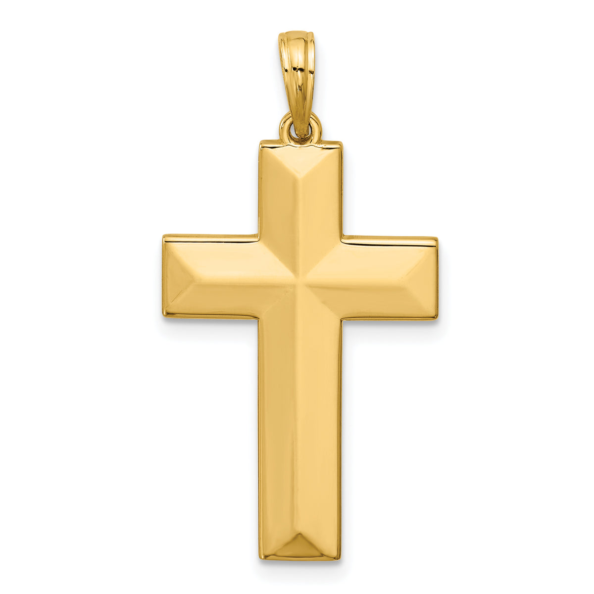 14K Polished Cross Pendant Main image