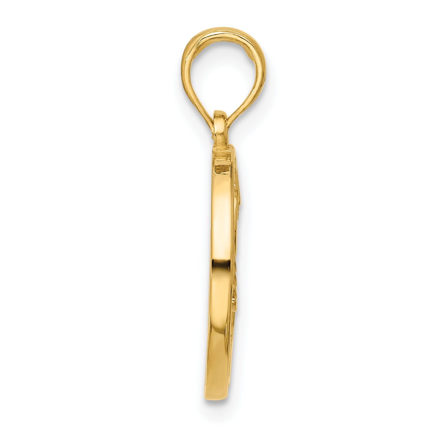 14K Polished Round Scorpio Pendant Secondary image