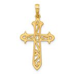 14K Polished Cross Pendant