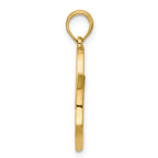 14K Polished Mom And Heart Pendant