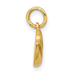 14K Polished Enameled Pistachio Pendant