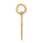 14k Polished Cross Charm