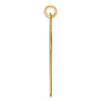 14k Polished Cross Charm