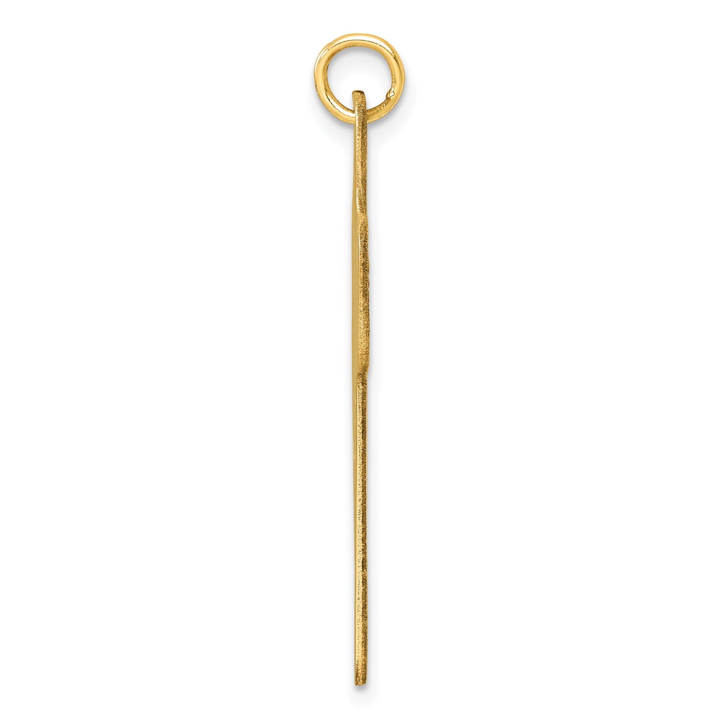 14k Polished Cross Charm