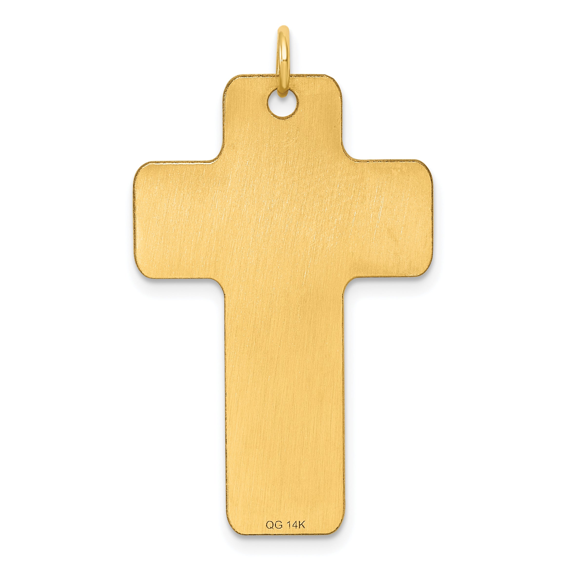 14k Polished Cross Charm