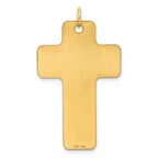 14k Polished Cross Charm