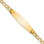14K Yellow Gold Cuban ID Bracelet 5.2mm