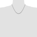 14k WG 3.5mm Solid Miami Cuban Chain