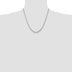 14k WG 3.5mm Solid Miami Cuban Chain