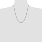 14k WG 3.5mm Solid Miami Cuban Chain