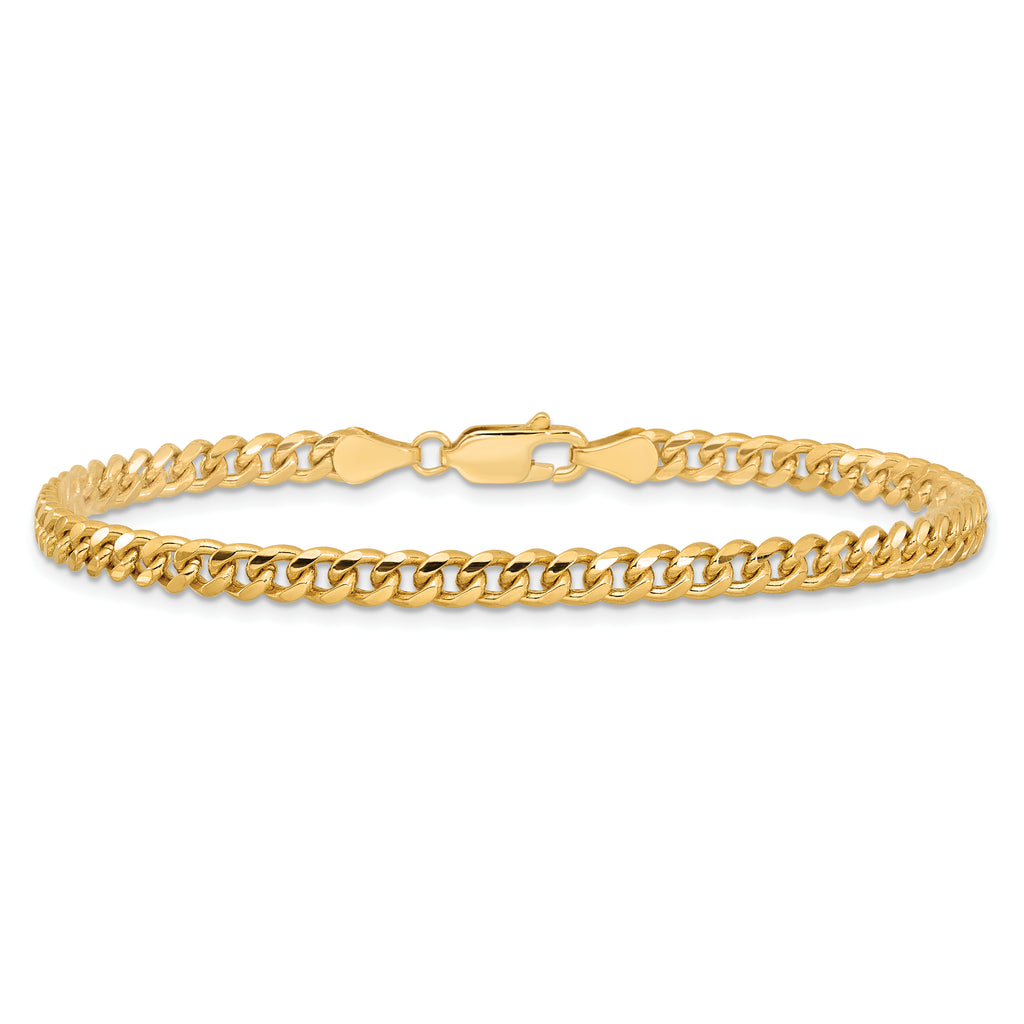 14K Yellow Gold Solid Cuban Chain Necklace 4.25mm