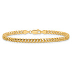 14K Yellow Gold Solid Cuban Chain Necklace 4.25mm
